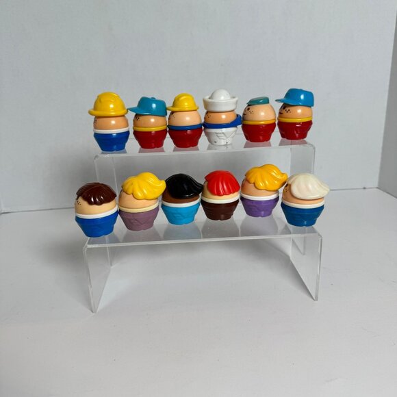 Vintage Fisher Price Toddle Tots Lot of 12 Figures 1980s Little People Style - Picture 4 of 6